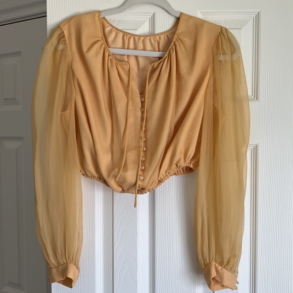 Vintage Cropped Blouse - Picture 4 of 5